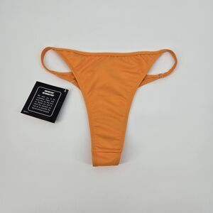 NWT Newport News Swim ShapeFX Orange Thong Bikini Bottom 6